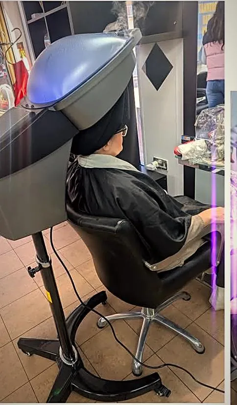 Ozone hair treatment in the Solaris salon, Hanley